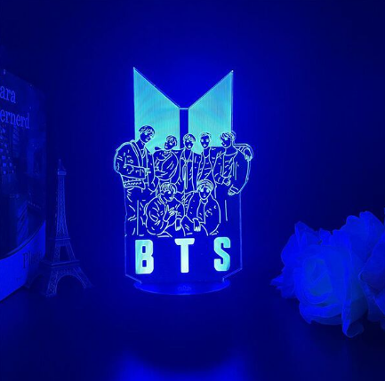 đ BTS Monochrome Warm Night Light â Cozy Purple Vibe đ | Pre Order Available ⨠- Image 3